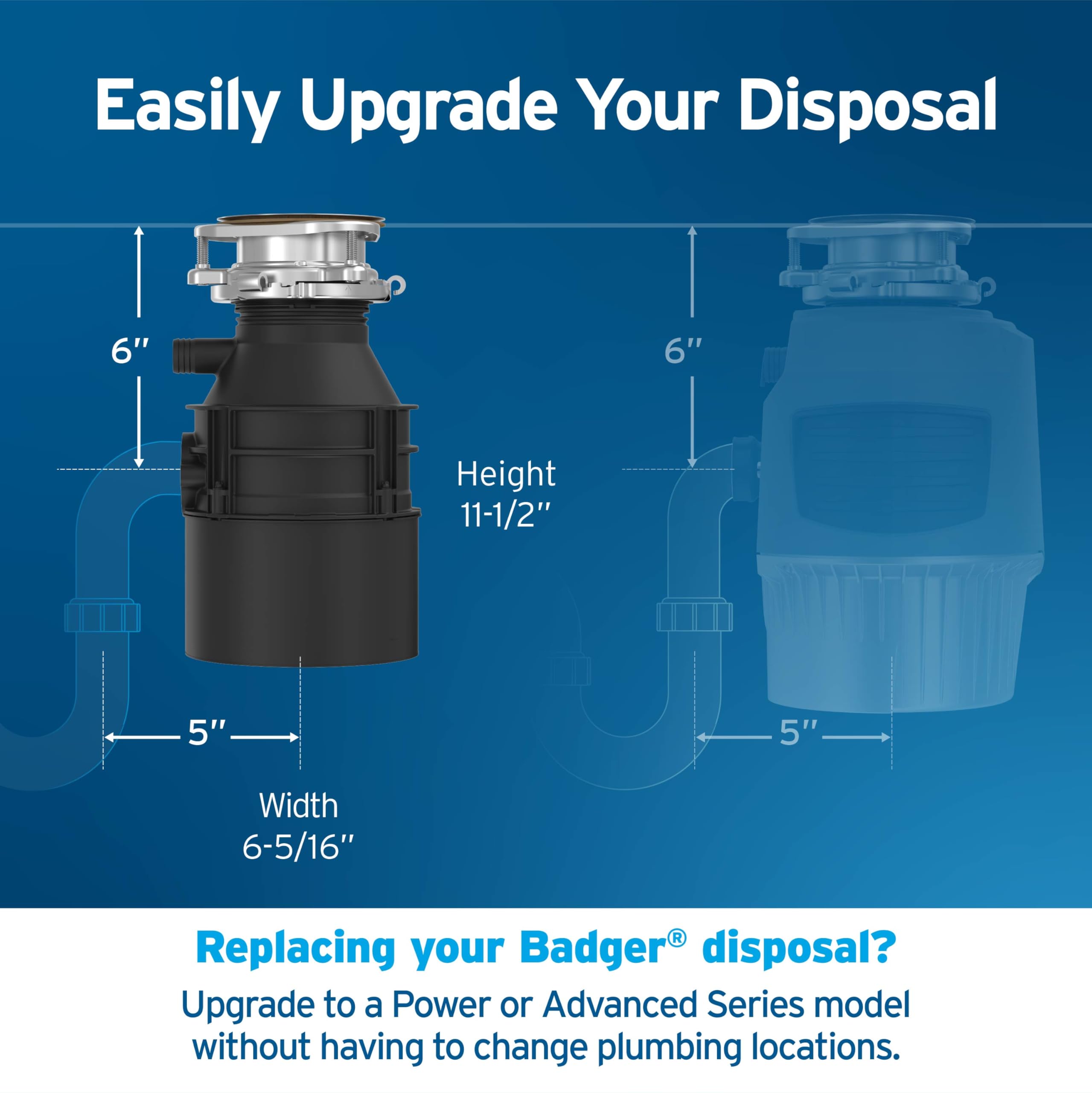 InSinkErator Badger 5 Garbage Disposal - Easy Install -6
