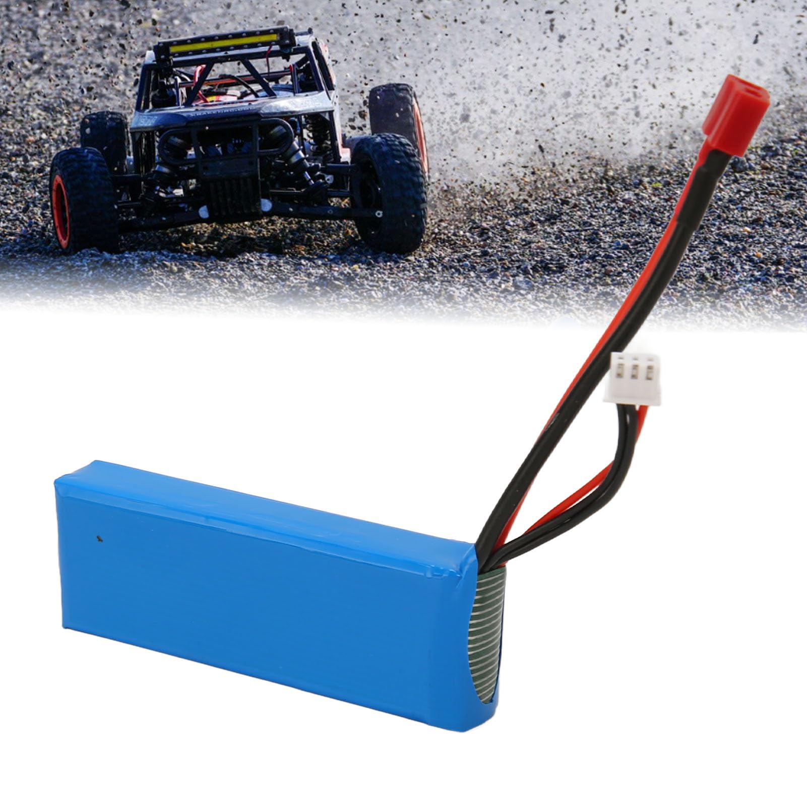 VGEBY Batería de Litio del Coche Teledirigido Batería de Iones de Litio del Coche de 7.4v 3000mAh RC para el Coche de 144001 1/14 RC
