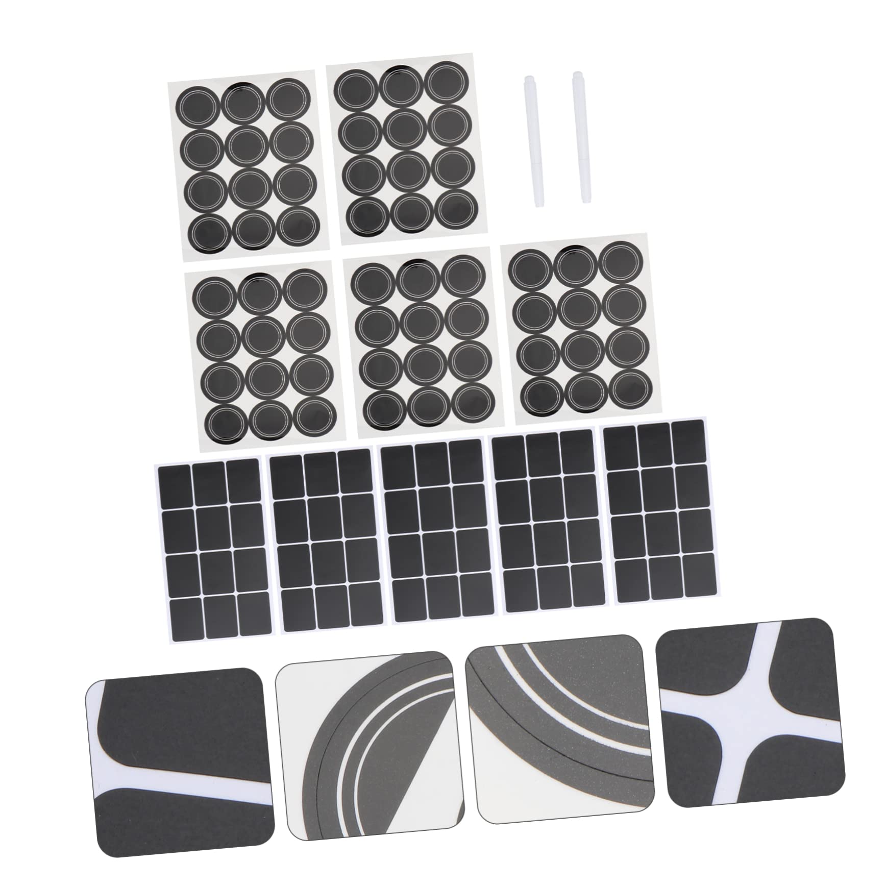 DOITOOL 2 Set Di Adesivi Impermeabili Per Bottiglie Etichette Adesive Decalcomanie Cancellabili Etichette Adesive Etichette In Pasta Etichette Impermeabili Per Inscatolamento