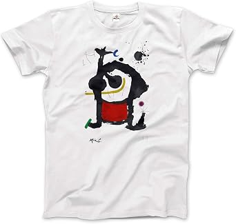 Miro - Bethsabee 1972 Artwork T-Shirt Adults, Kids, Short & Long Sleeve White