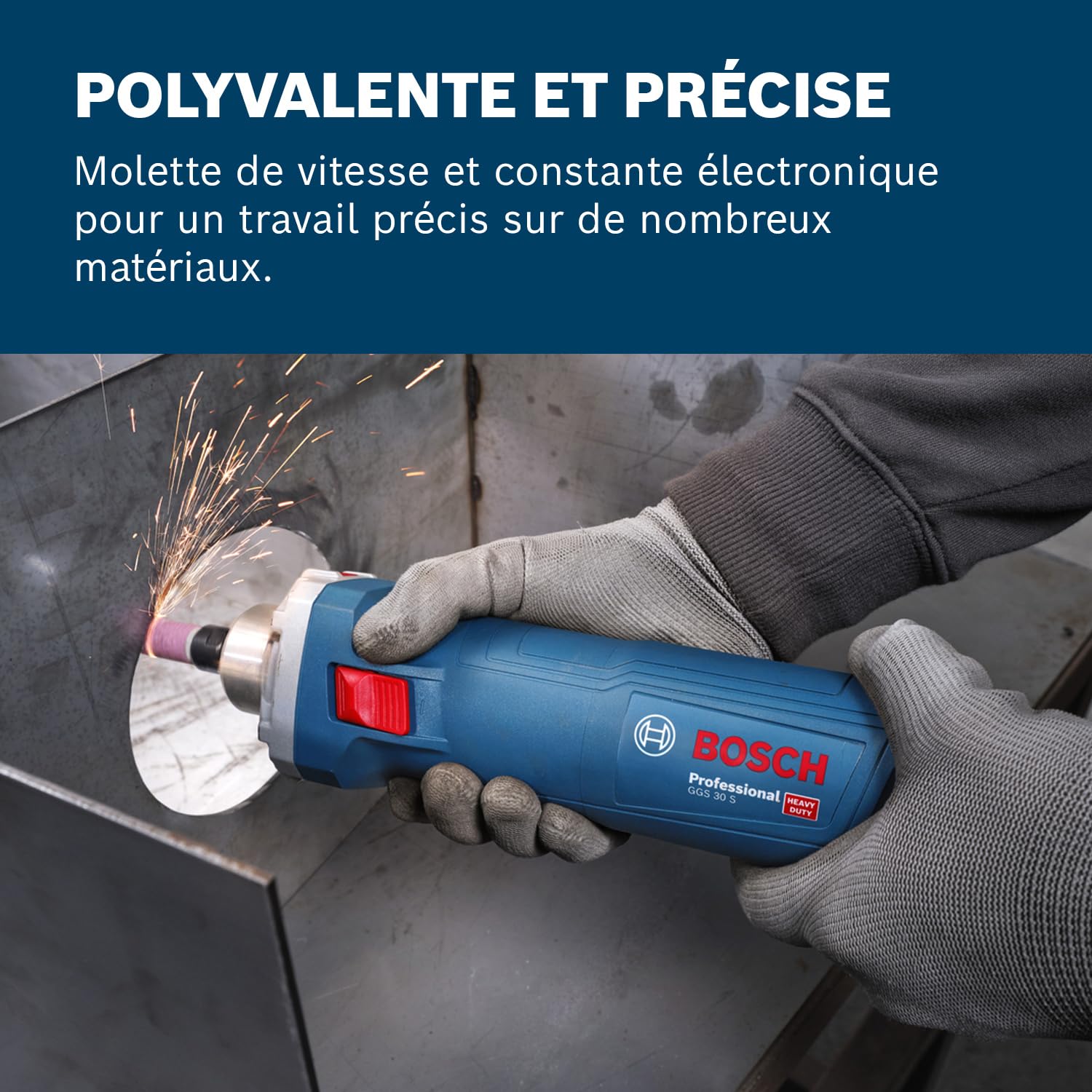 Bosch Professional Meuleuse droite filaire GGS 30 S (avec clé de serrage)