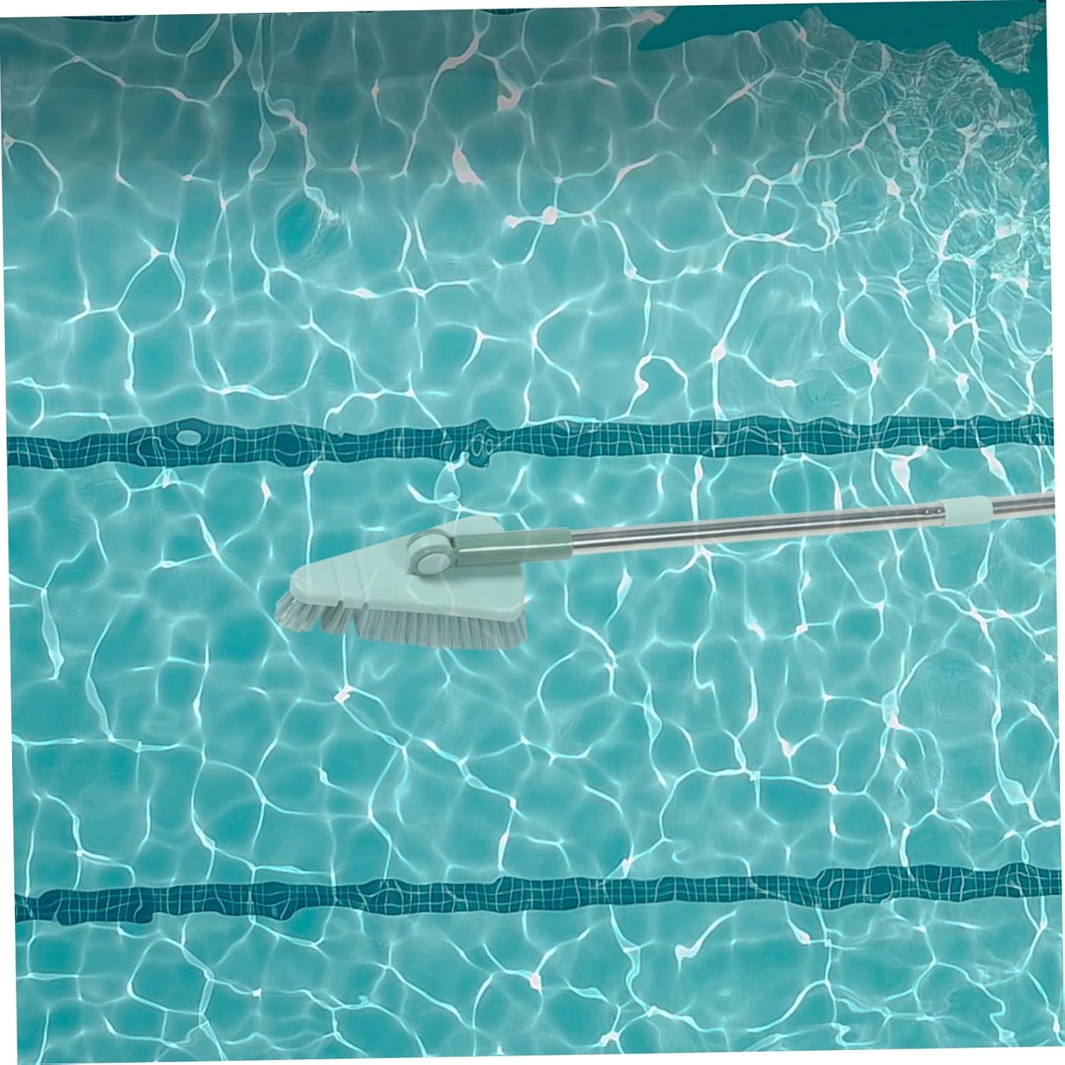 HANABASS 3pcs Handle Floor Scrubber Brush Bathroom Kitchen Cleaning Tool Brush for Easy Use Tiles Pools and Hard Reach Areas