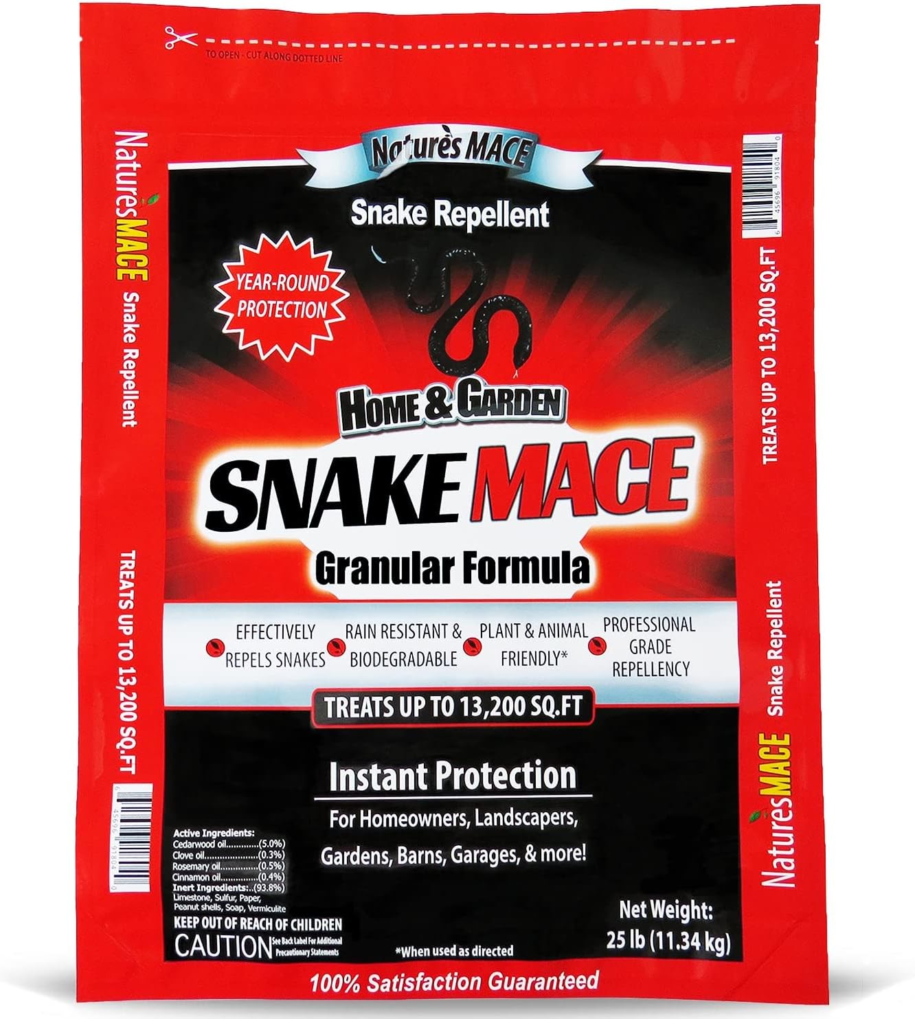 Nature’s MACE 25lb Snake Repellent, Snake Repellent for