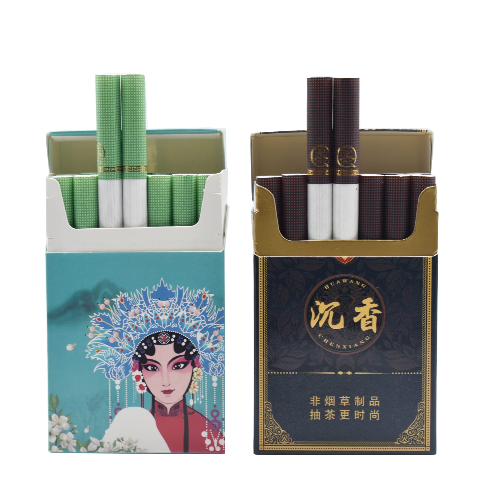 Tobacco-Free Herbal Cigarettes，Nicotine-Free, 2 Packs,40 Smokes