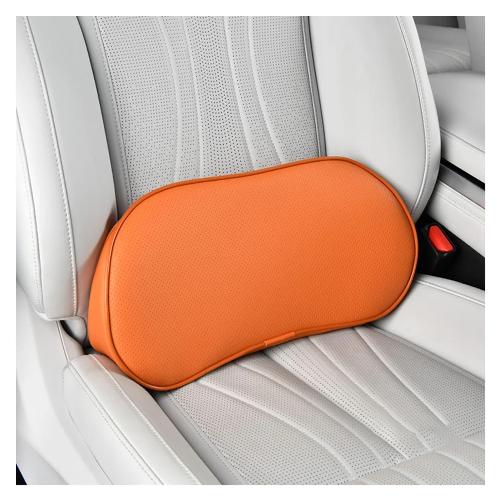 Hviyroi car seat cushion Car Seat Lumbar Support Pillow, Breathable Ergonomic Back Cushion(Orange)
