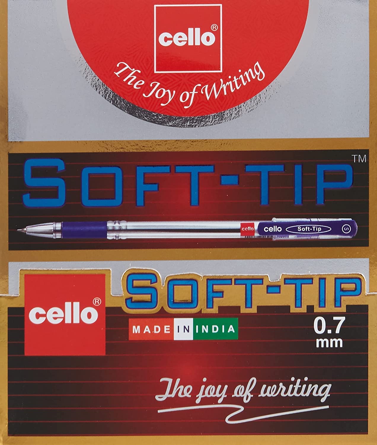 CELLO Soft-Tip 0.7 Pens Blue 50'S, Softd7-50B
