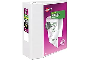 5-Inch Durable View Binder With EZD Rings