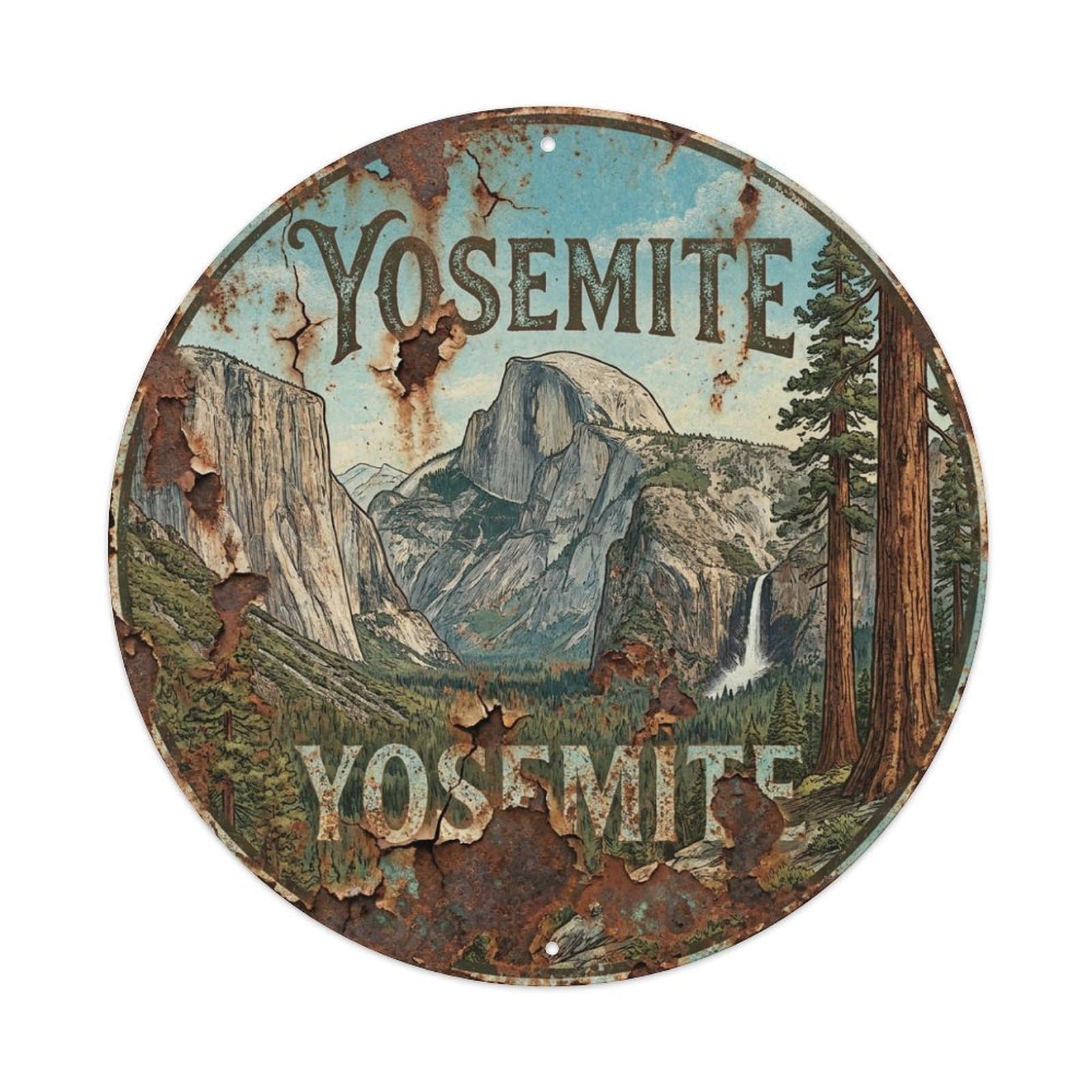 USA Travel Vintage Yosemite Metal Tin Sign