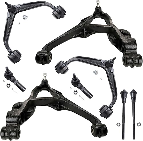Miniatura 102 de Detroit Axle - Kit de brazos de control de extremo delantero RWD para Dodge Ram 03-06 2500 3500, 2 brazos de control superior con rótula 2 varillas