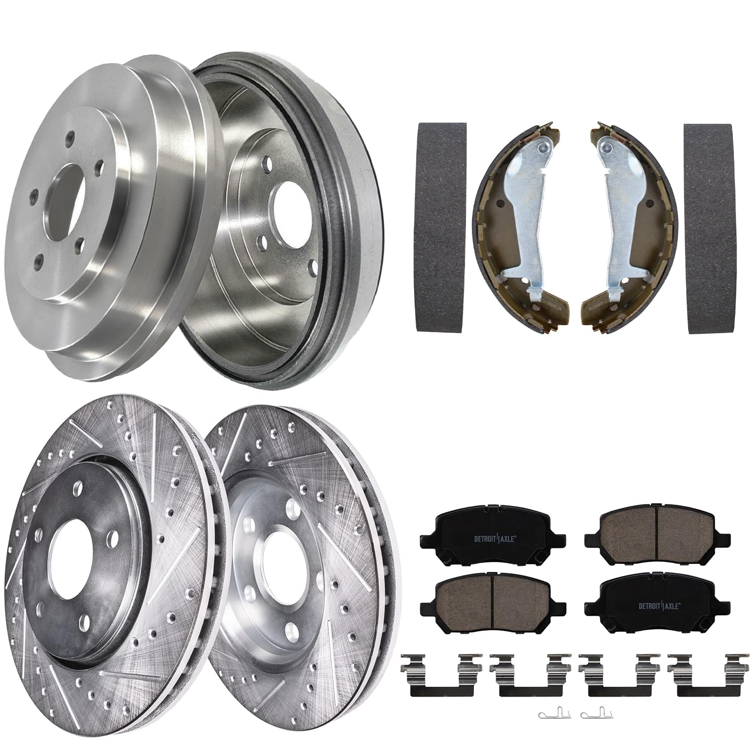Detroit Axle - 5-Lug Brake Kit for 2009-2010 Chevrolet Cobalt Pontiac G5