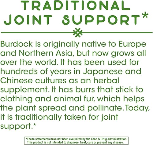 Miniatura 5 de Natures Way Raíz de bardana 950 mg por porción 100 cápsulas veganas el embalaje puede variar