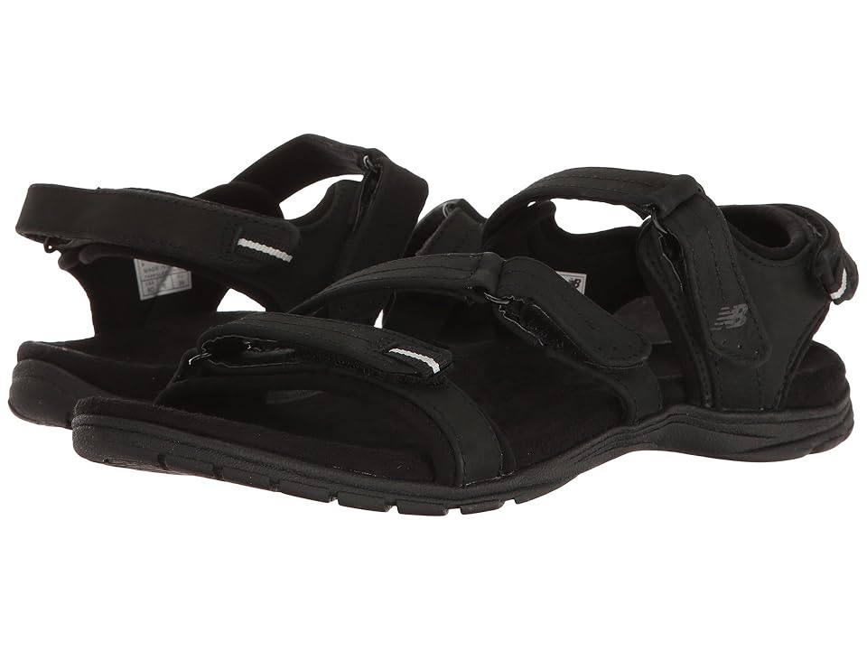 

New Balance Maya Leather Sandal (Black) Women's Sandals