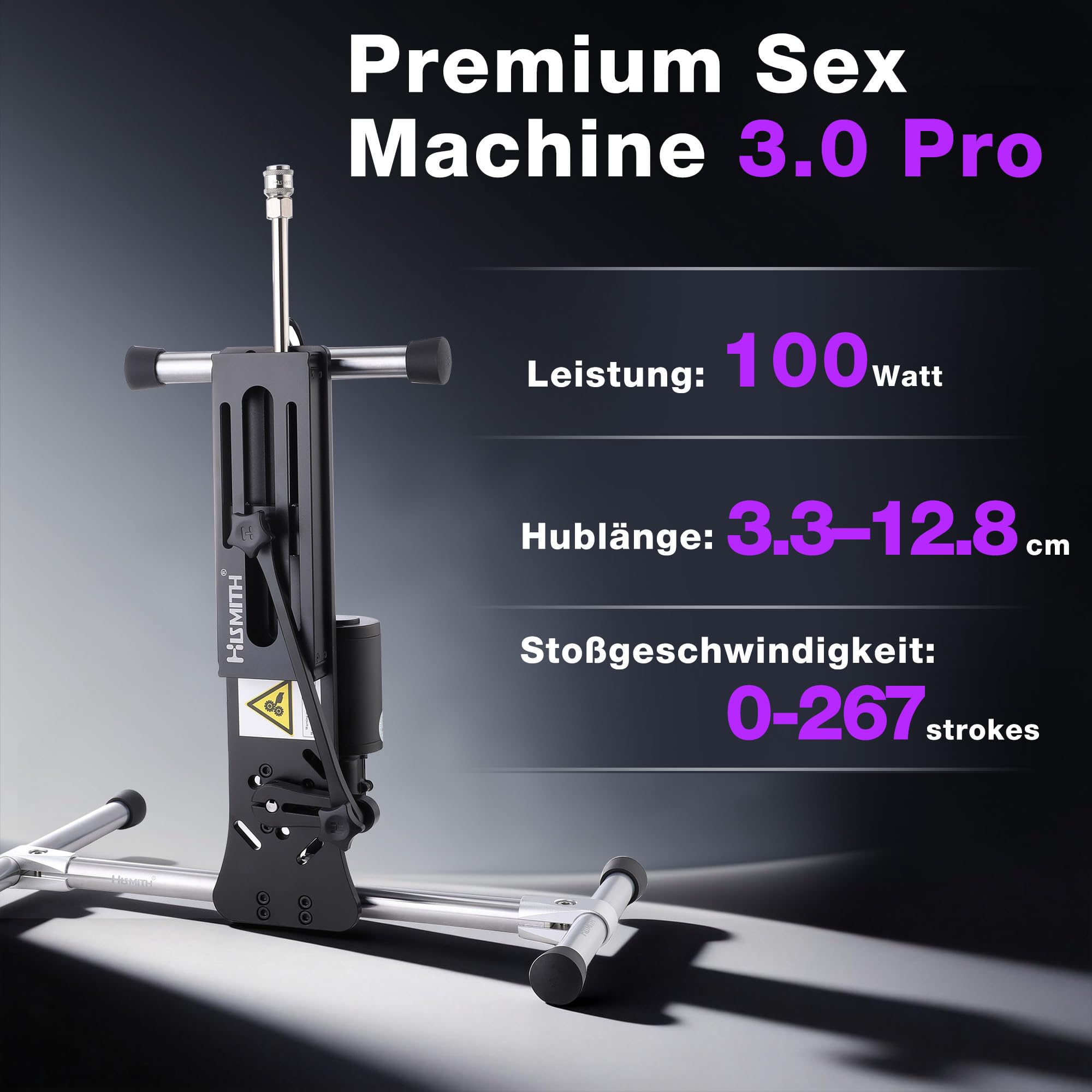 Hismith Premium 3.0 Pro, Sexmaschine mit Kliclok-System, intelligente, per App steuerbare Liebesmaschine für Paare