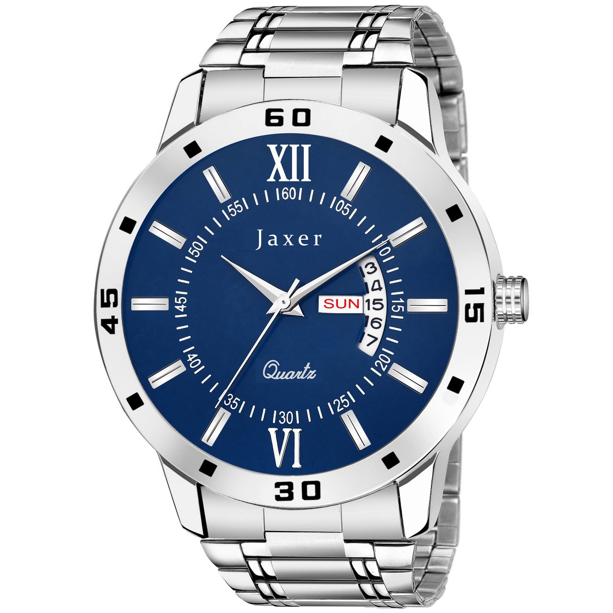 Jaxer Day & Date Feature Analogue Men Watch (Blue) (B0BPSDCB8J) Amazon Price History, Amazon Price Tracker