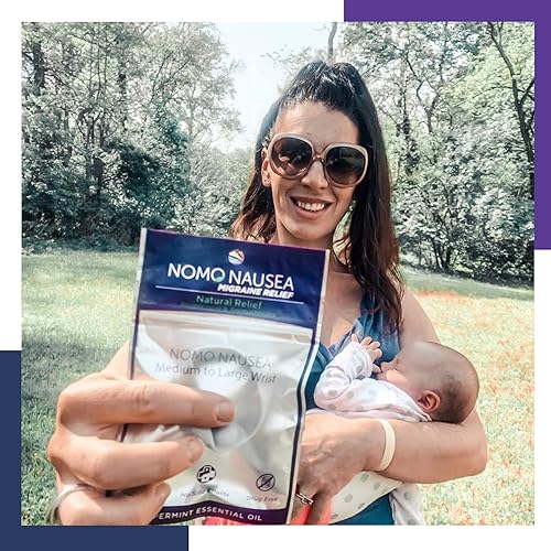 Miniatura 3 de NOMO Pulsera para aliviar la migraña, aromaterapia de menta y acupresión de dolor de cabeza, banda de alivio de dolor de cabeza de 30 segundos,