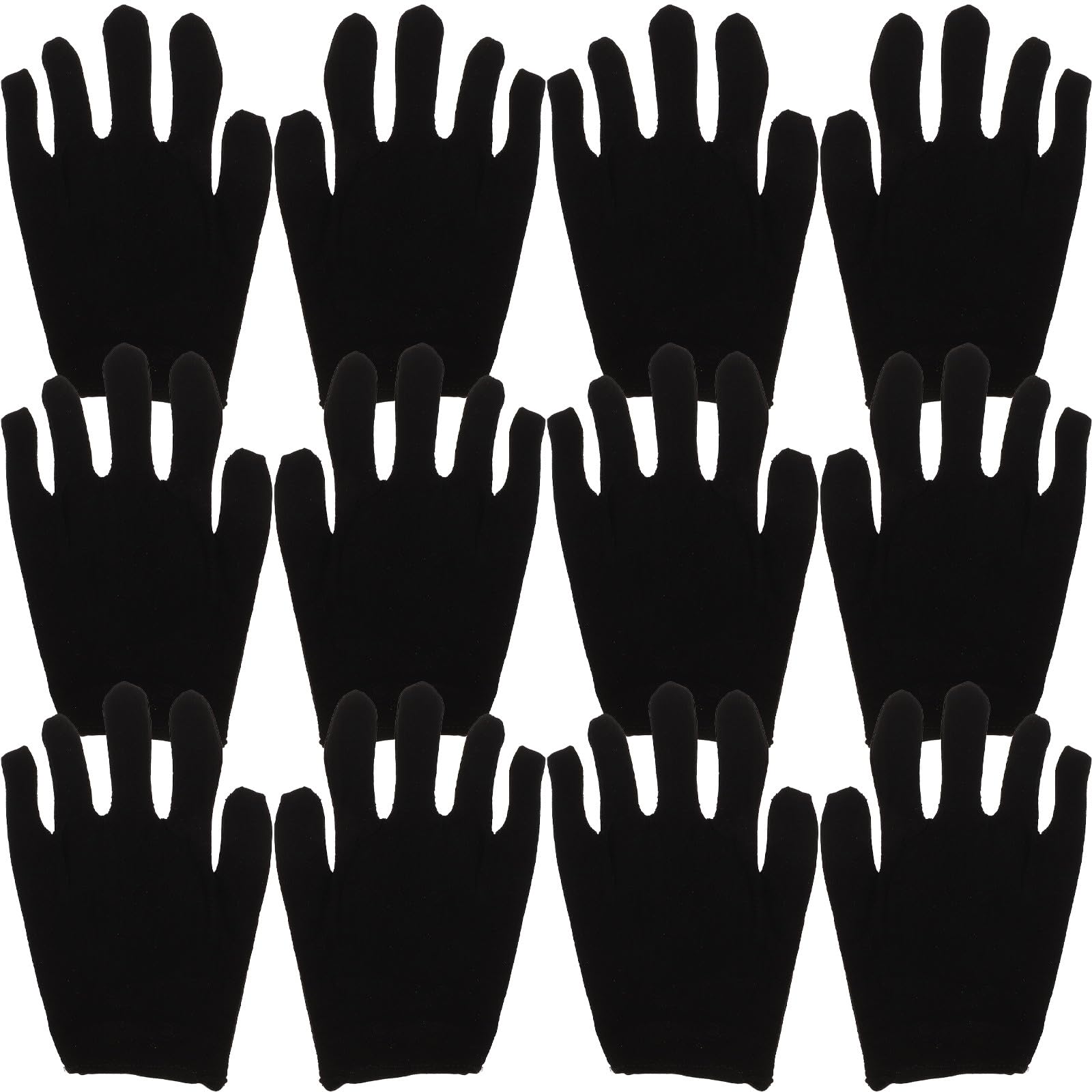 Guantes de algodón negros transpirables de talla M para cuidar tus manos 8