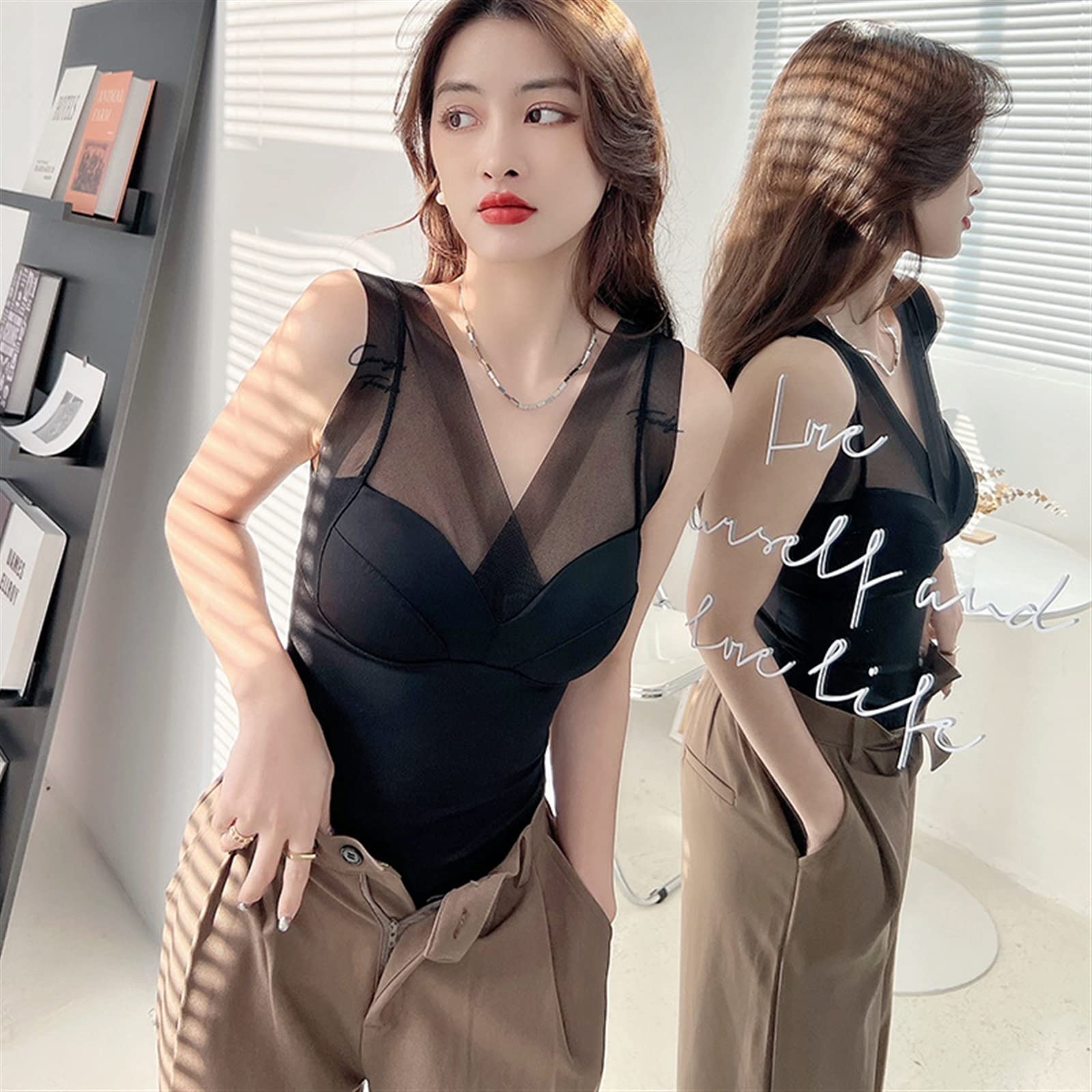 Amazon.com: ANRIO One Piece Camisole Tops for Women Sexy French