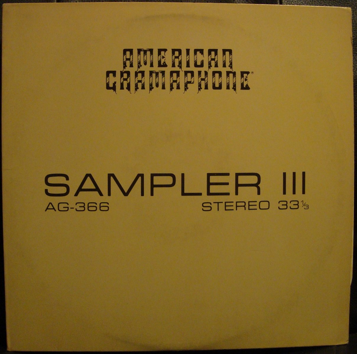 American Gramaphone Sampler LP American Gramaphone AG