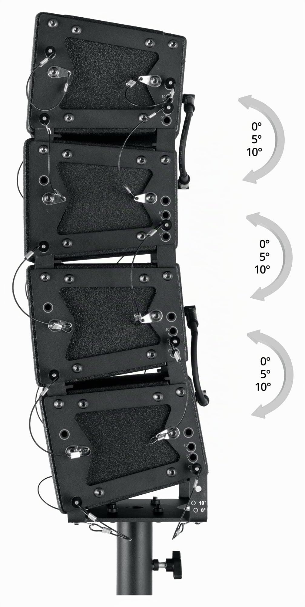 Pronomic V-Array Compact-Twin Set, Subwoofer 208, Équipement: 2X woofer 8" | DSP: processeur DSP 96 kHz, 48 bits, Récepteur Bluetooth® 4.2, Presets DSP: FLAT, LIVE1, LIVE2, 2x sortie ligne XLR, 1 kg
