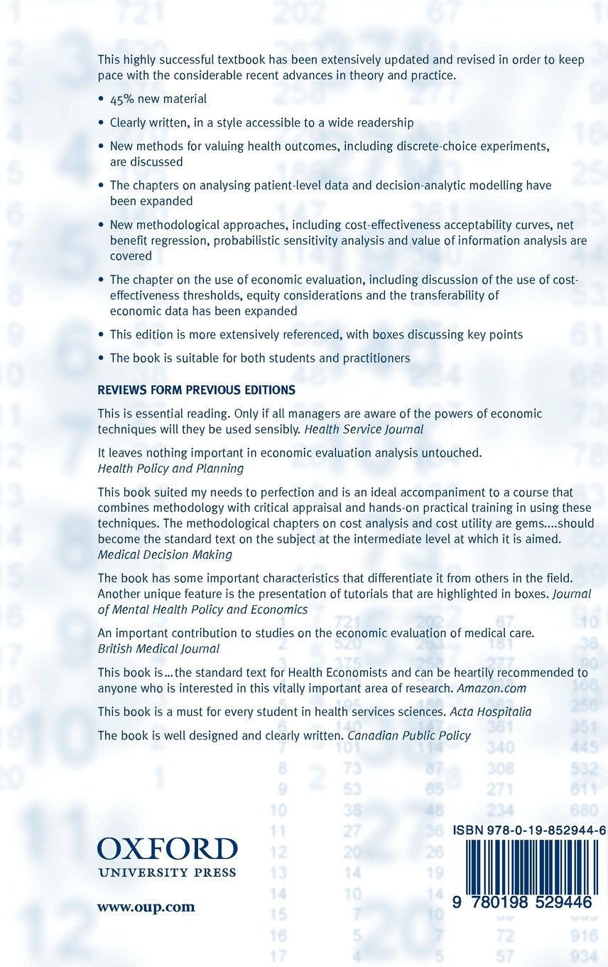 Methods for the Economic Evaluation of Health Care Programmes