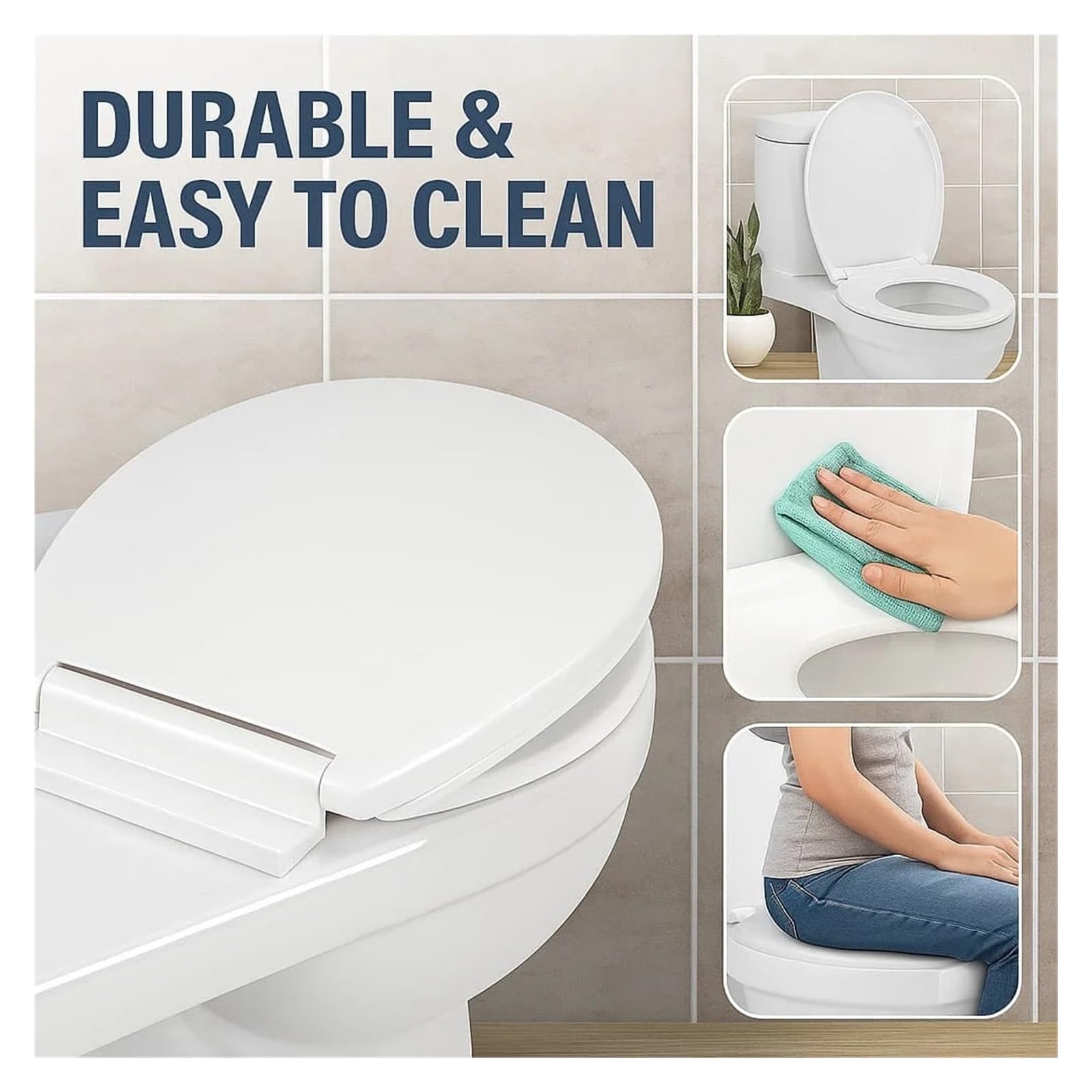 Sedile WC A Chiusura Rallentata For Bagno Di Casa In Stile Moderno Robusto E Confortevole