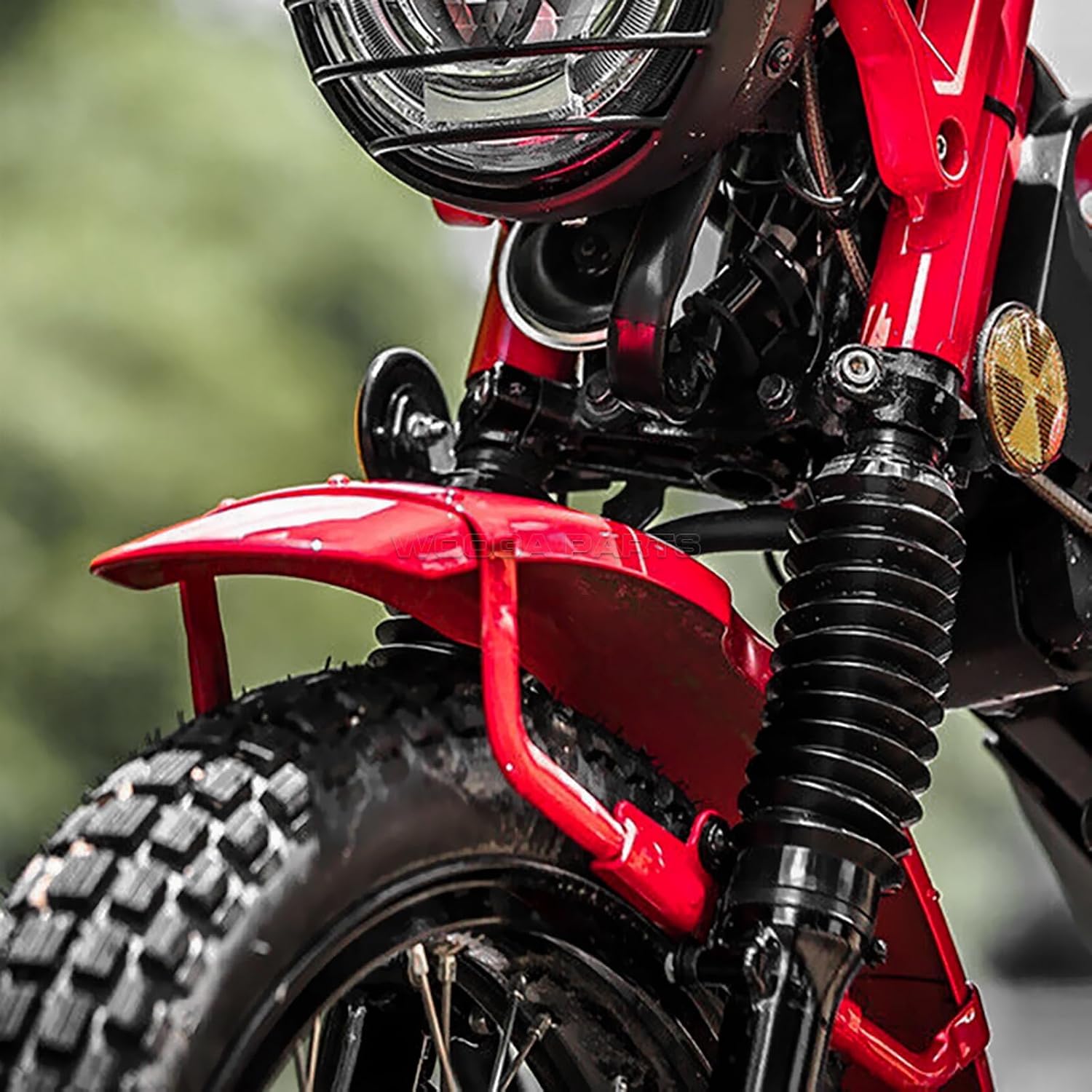 WOOGA Steel Adjustable Front Fender Mudguard Lift Riser 4CM Bracket Kit for Ho&nda Hunter Cub CT125 Accessories,for Trail 125 Front Mudguards Lift Rising Bracket