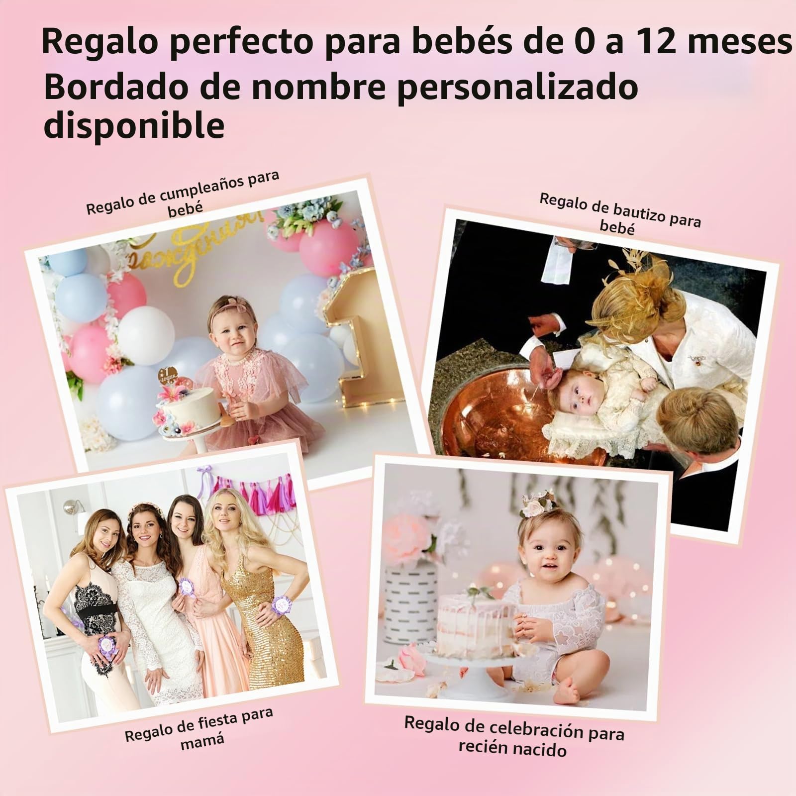 Bata de bebé personalizada con nombre bordado, bata de baño para regalo baby showers y regalos de cumpleaños