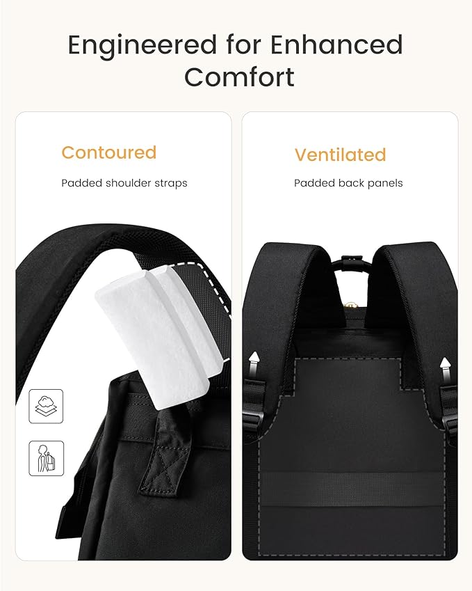 Laptop Backpack para Mujeres con Gran Porta Tumbler, Impermeable, 15.6" miniatura 6