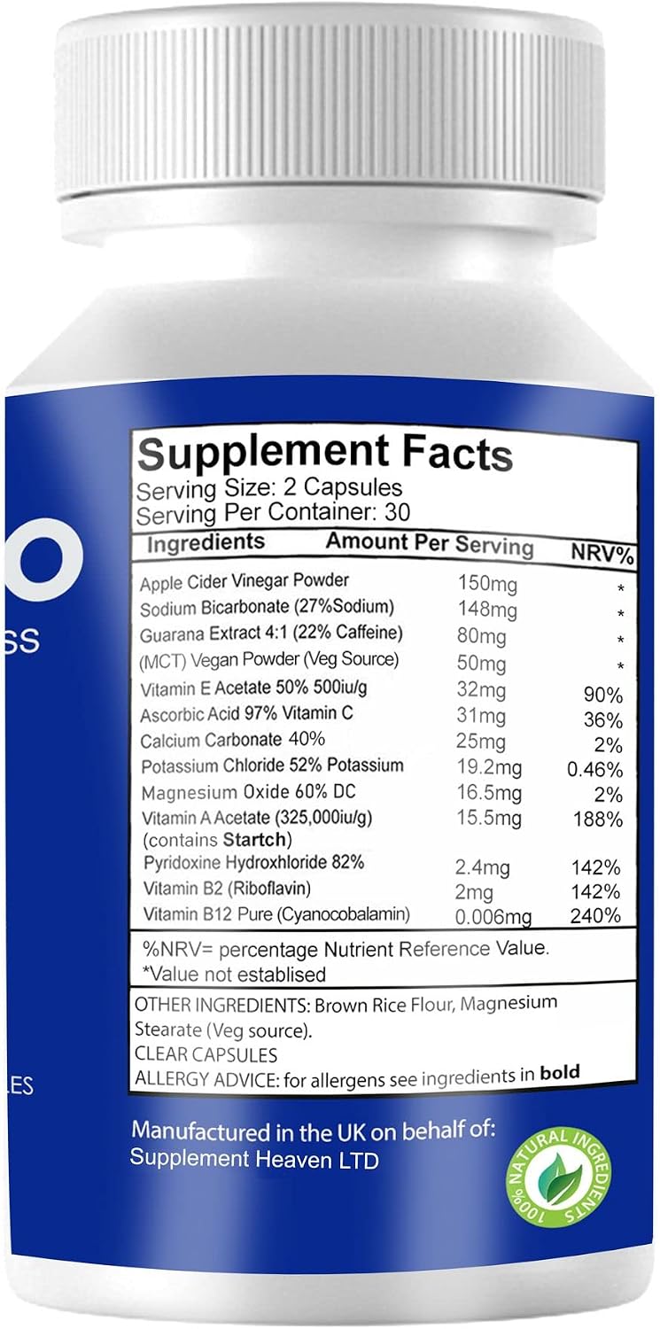Via Keto - Weight Loss Support for Men & Women - 1 Month Supply - Supplement Heaven, Clear, 60 Count (Pack of 1) - Image 4
