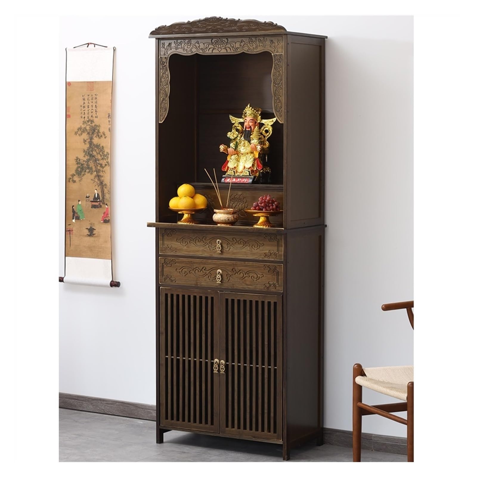 Altare Buddista Per Offerte - Gabinetto In Stile Cinese Per Santuario Domestico, Decorazione Spirituale - Foto 3