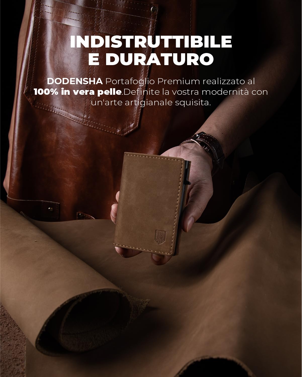 DODENSHA MagSnap moero portafoglio I portafoglio uomo piccolo I porta carte di credito uomo 10+ Karten I portatessere uomo tascabile I Protezione RFID I 12.5x10x3.5 centimeters