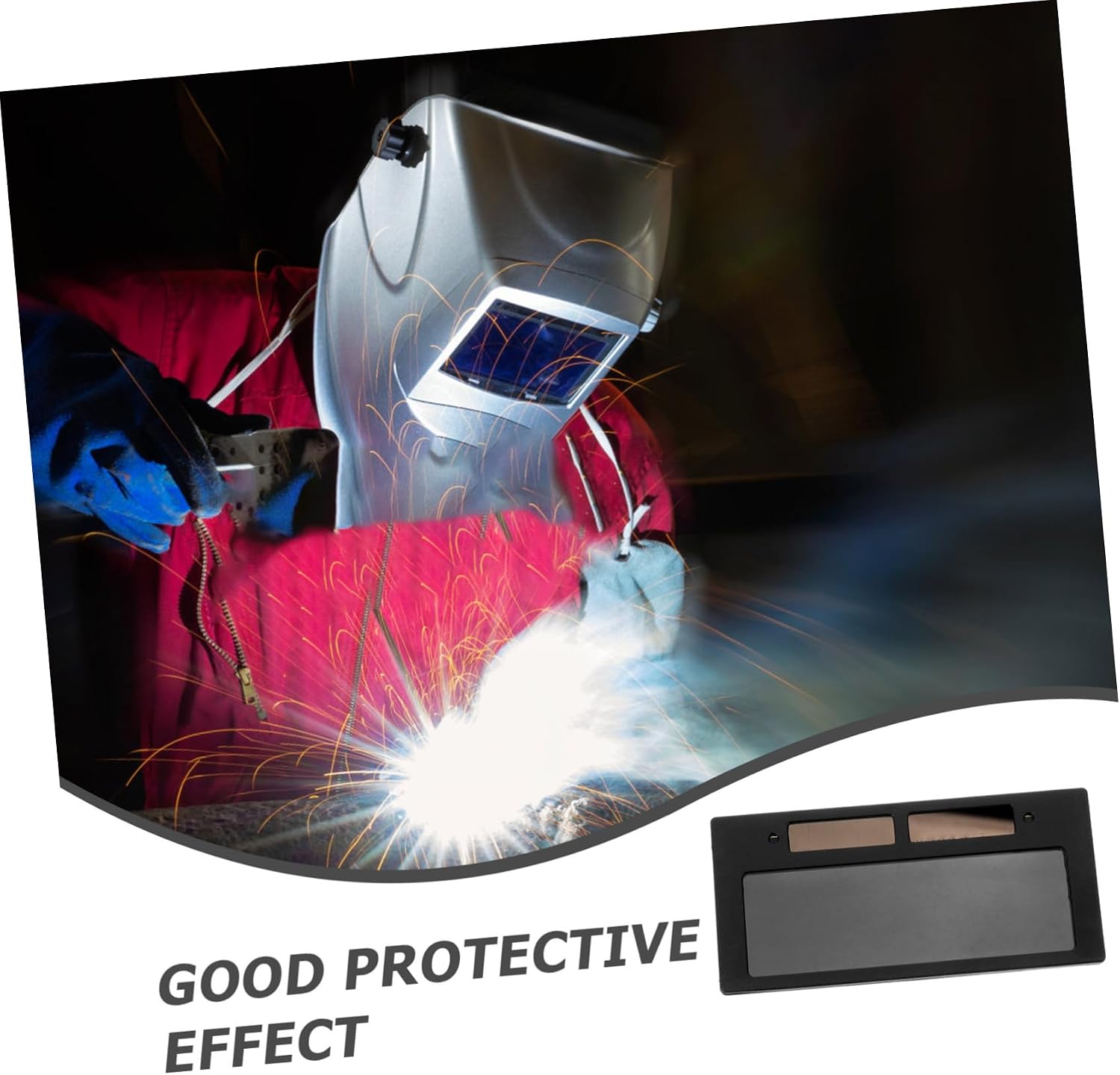 Solar Auto Darkening Welding Lens Replaceable High Temperature Resistant Eye Protection for Welding Applications Fit for Various