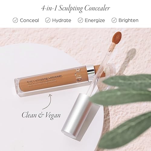 Vista 48 de PÜR MINERALS 4-in-1 Sculpting Concealer for Women - Conceals, Brightens, Plumps & Corrects - Hydrating & Moisturizing Makeup Concealer with Medium
