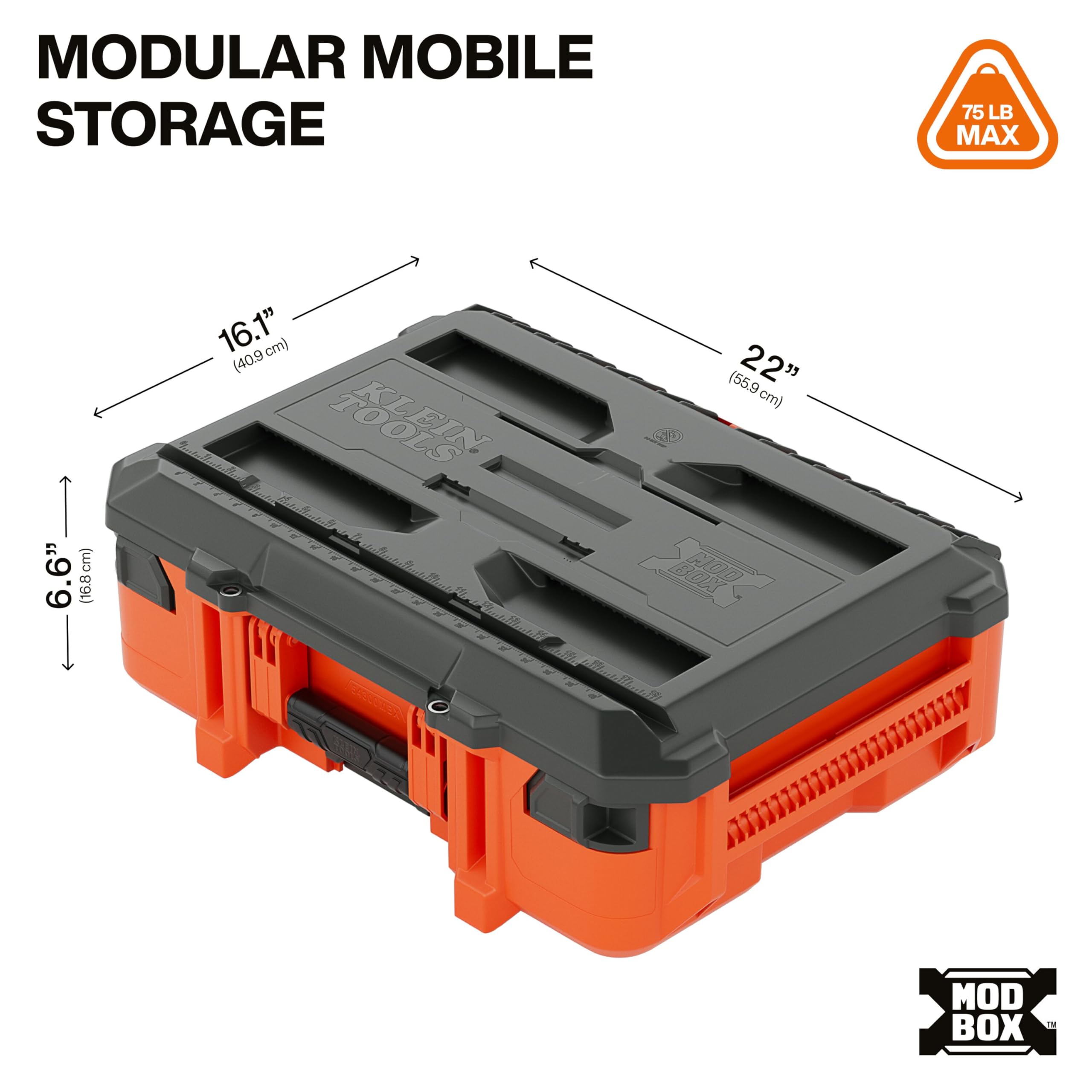 Klein Tools 54300MBX MODbox Small Tool Box, Heavy Duty Organizer