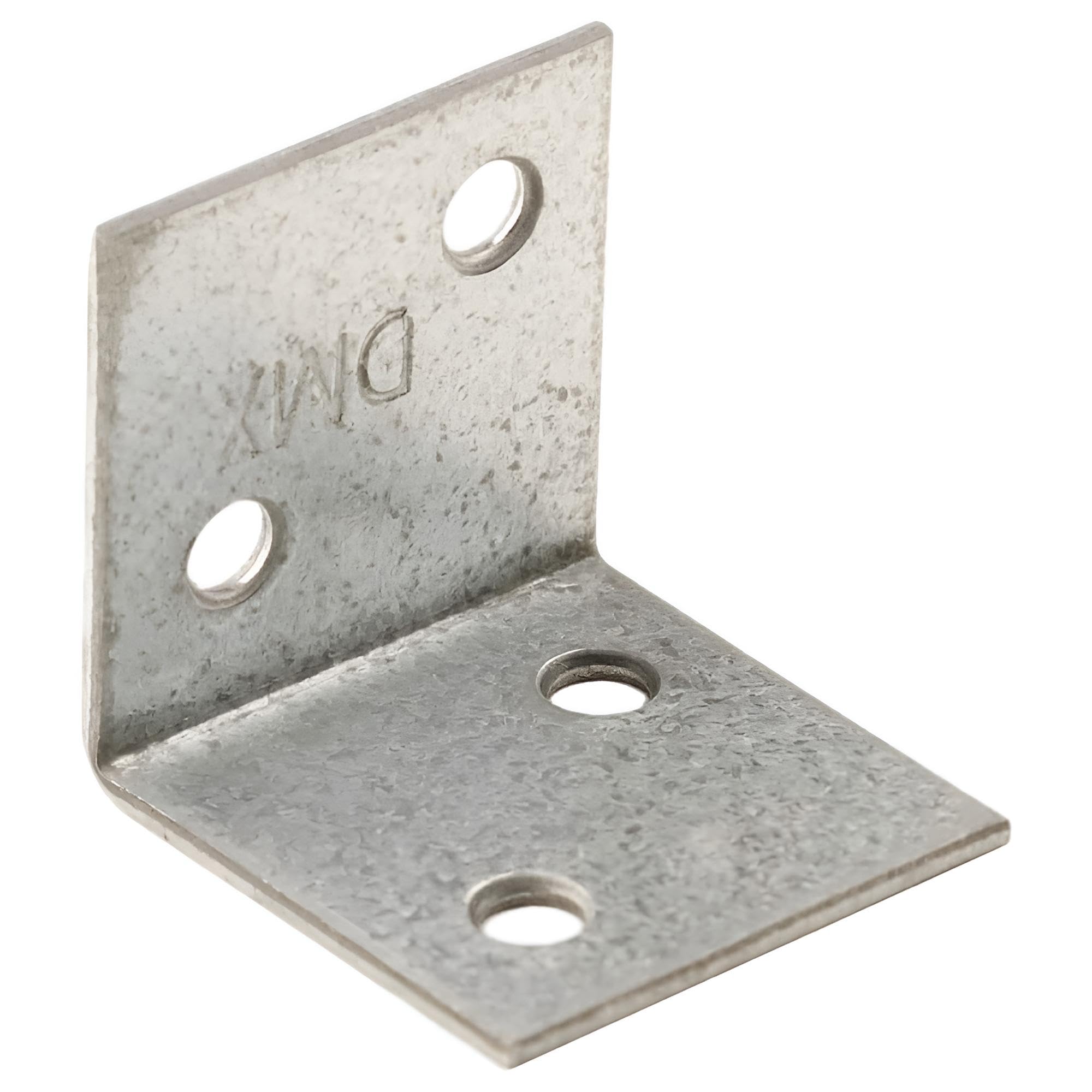 Winkelverbinder 30x30 | 150 Lochplattenwinkel verzinkter Stahl | Winkelhalterungen & Lochwinkel | Holzverbinder & Holzbauwinkel
