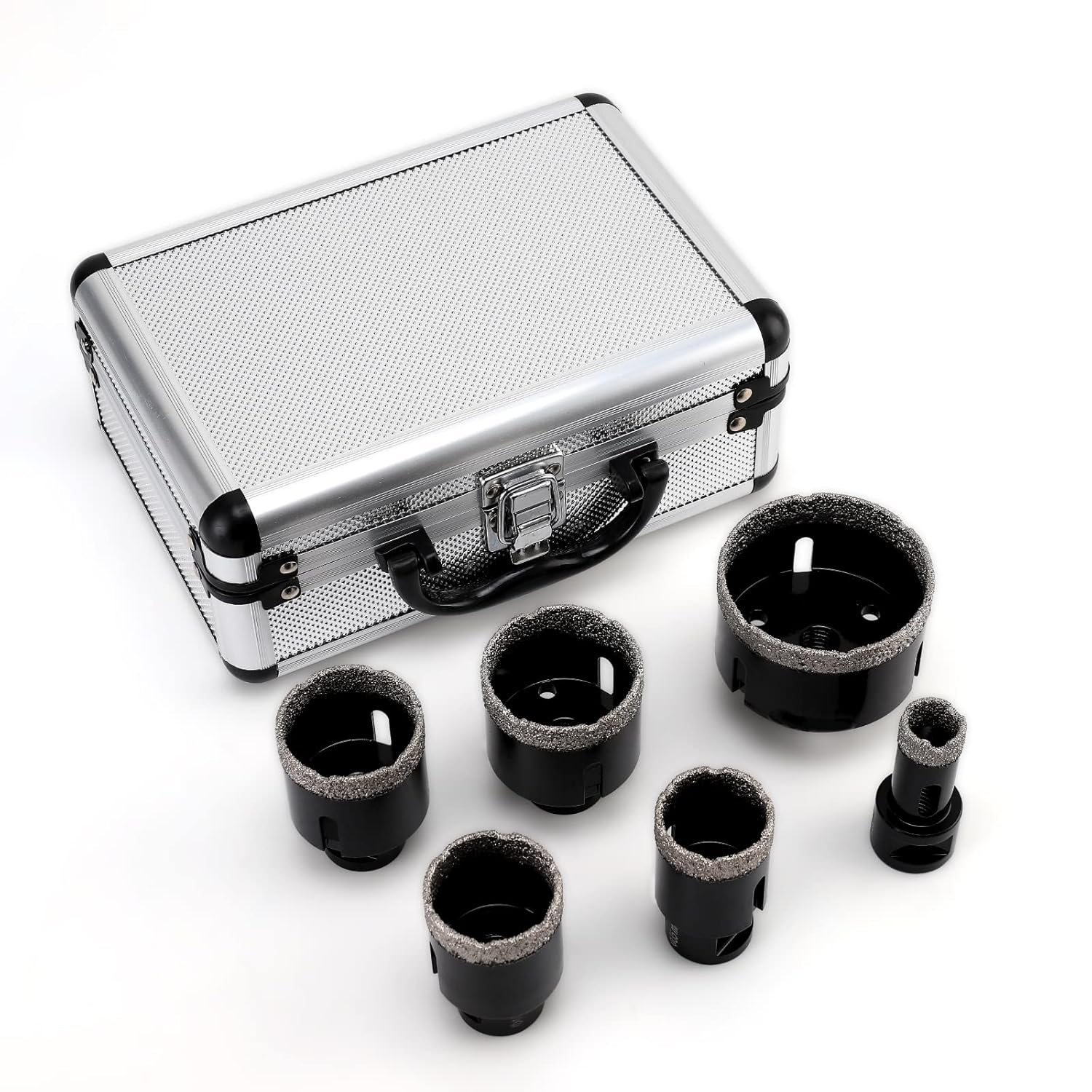 RZX Diamond Core Drill Bits Set - 6pcs Tile Hole Saw Kit (20/35/40/45/50/68mm) for Porcelain Ceramic Tile Granite Marble Concrete Glass