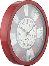 ساعة حائط دائرية سولو A265، كوارتز، لغرفة المعيشة، غرفة النوم، المكتب، مع بطارية فعالة.، متعدد الألوان، بولي فينيل كلورايد (PVC)