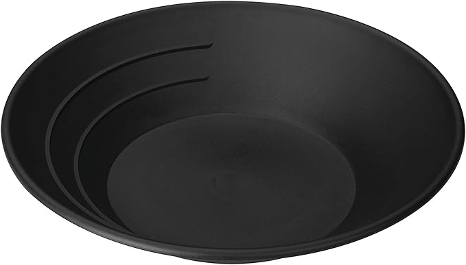 Stansport Plastic Gold Pan Small (606),Black, 10.5-inch