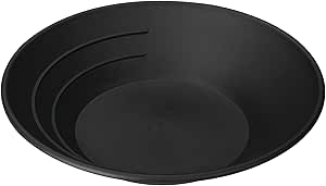 Stansport Plastic Gold Pan Small (606),Black, 10.5-inch