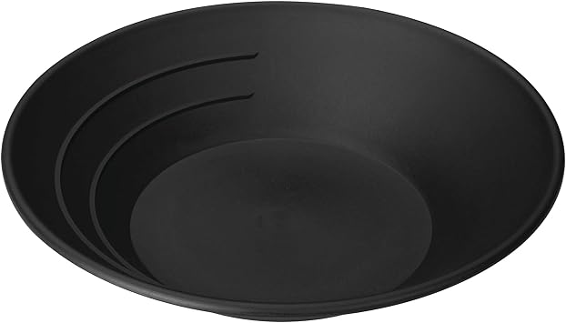 Stansport Plastic Gold Pan Small 606,Black, 10.5-inch