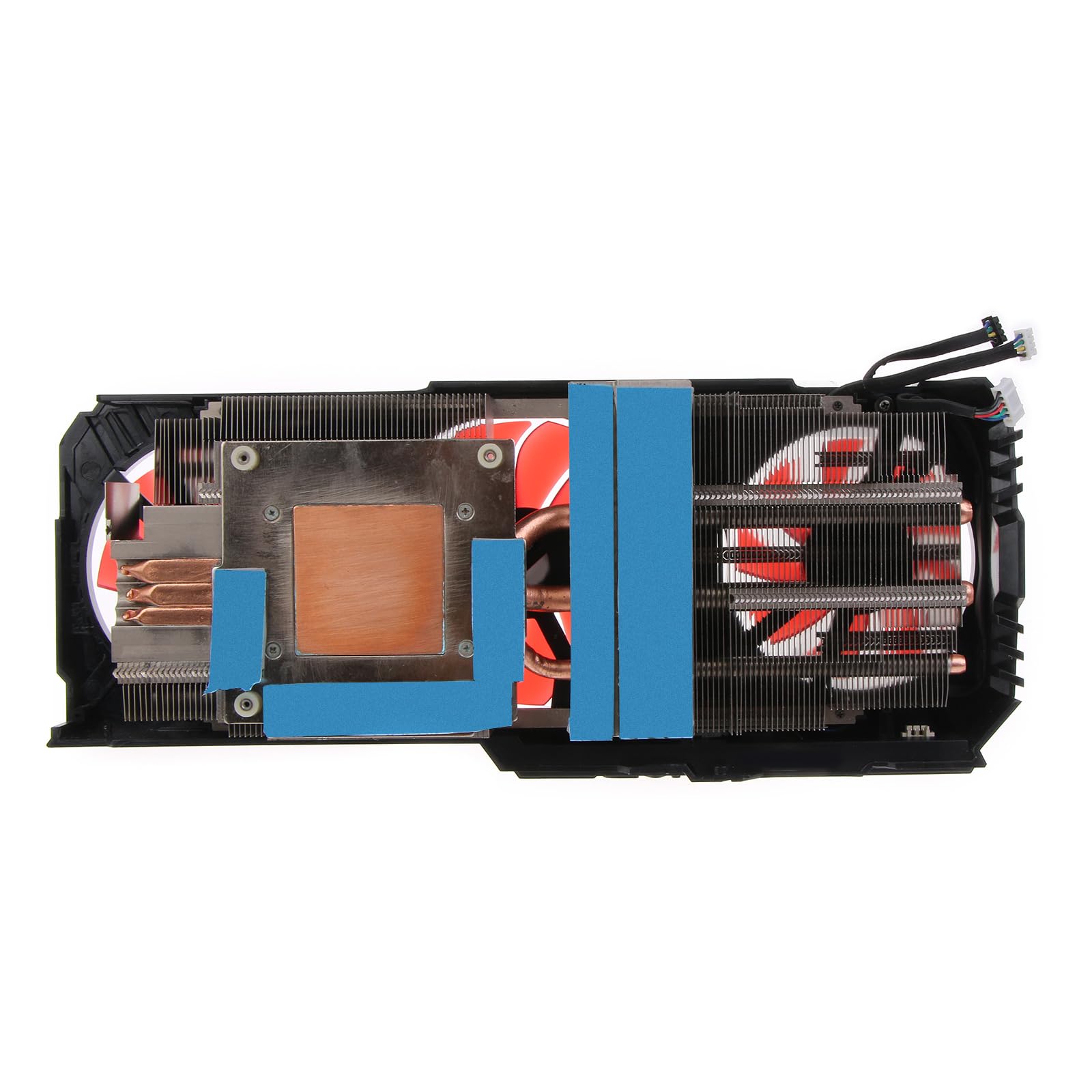 Ventilador de refrigeración para tarjeta gráfica de 12 V, 4 pines, 12 V, GPU, radiador con carcasa para tarjeta gráfica Super OC 2060 2070 2080