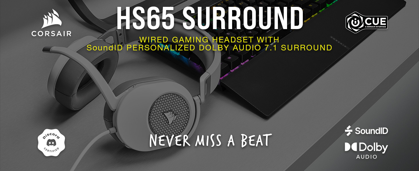Amazon.com: Corsair HS65 Surround Multiplatform Wired Gaming