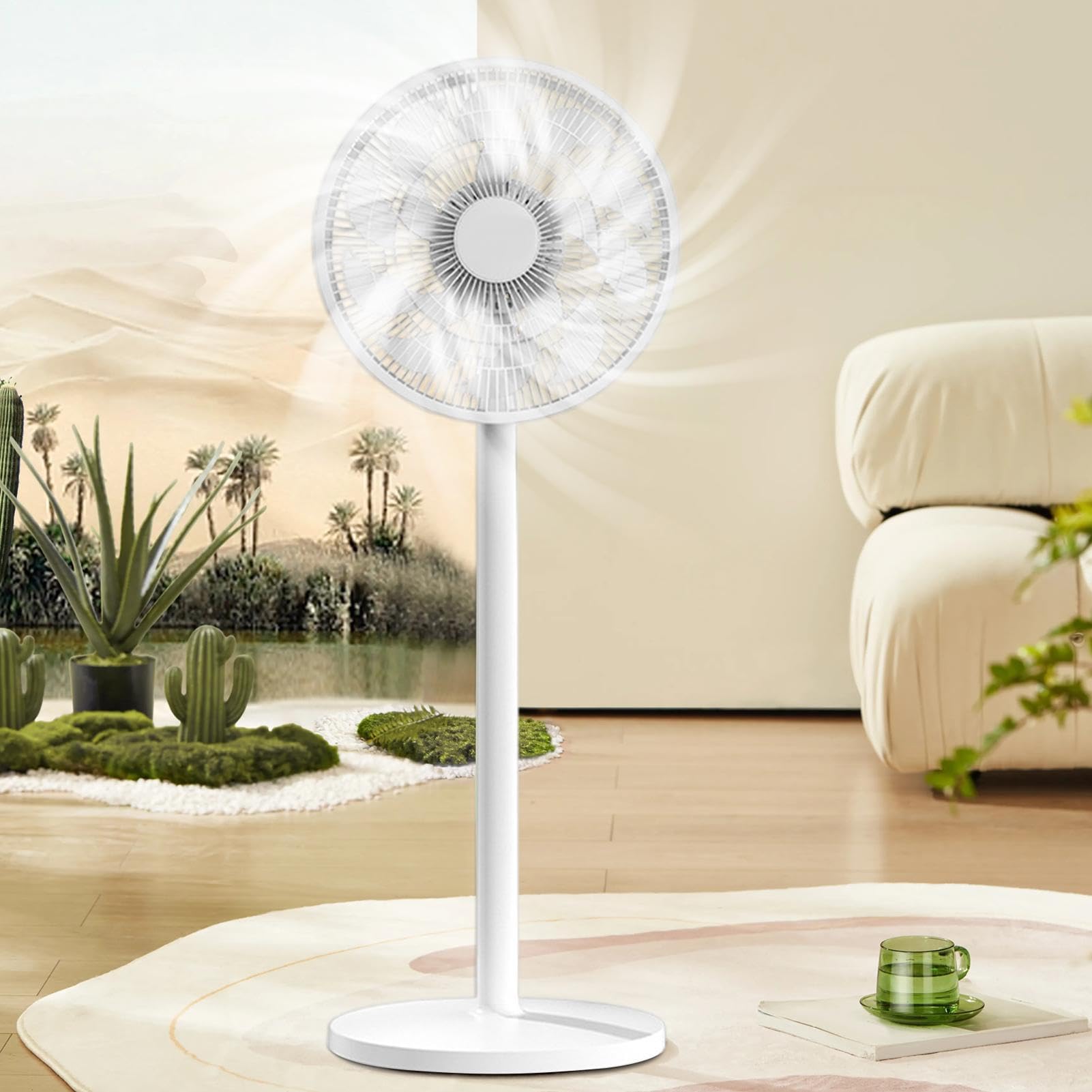 Ventilatori Da Pavimento Per La Casa - Strumento Con Piedistallo Oscillante | Ventilatore da pavimento silenzioso e potente per soggiorno, ufficio, cucina domestica, dormitorio universitario