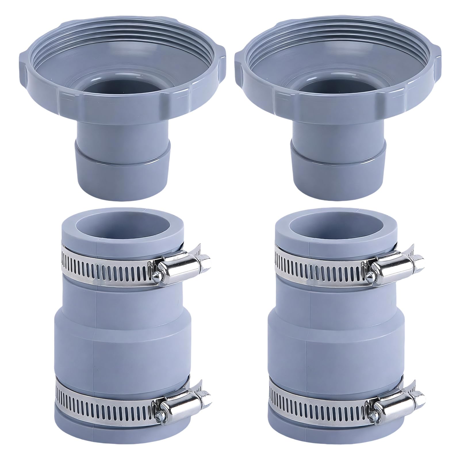 Mekalero Pool Vacuum HosePool Skimmer Attachments Hose Adapter Universals Adapter Set for Connection Connecting Skimmer Filter Pump Part