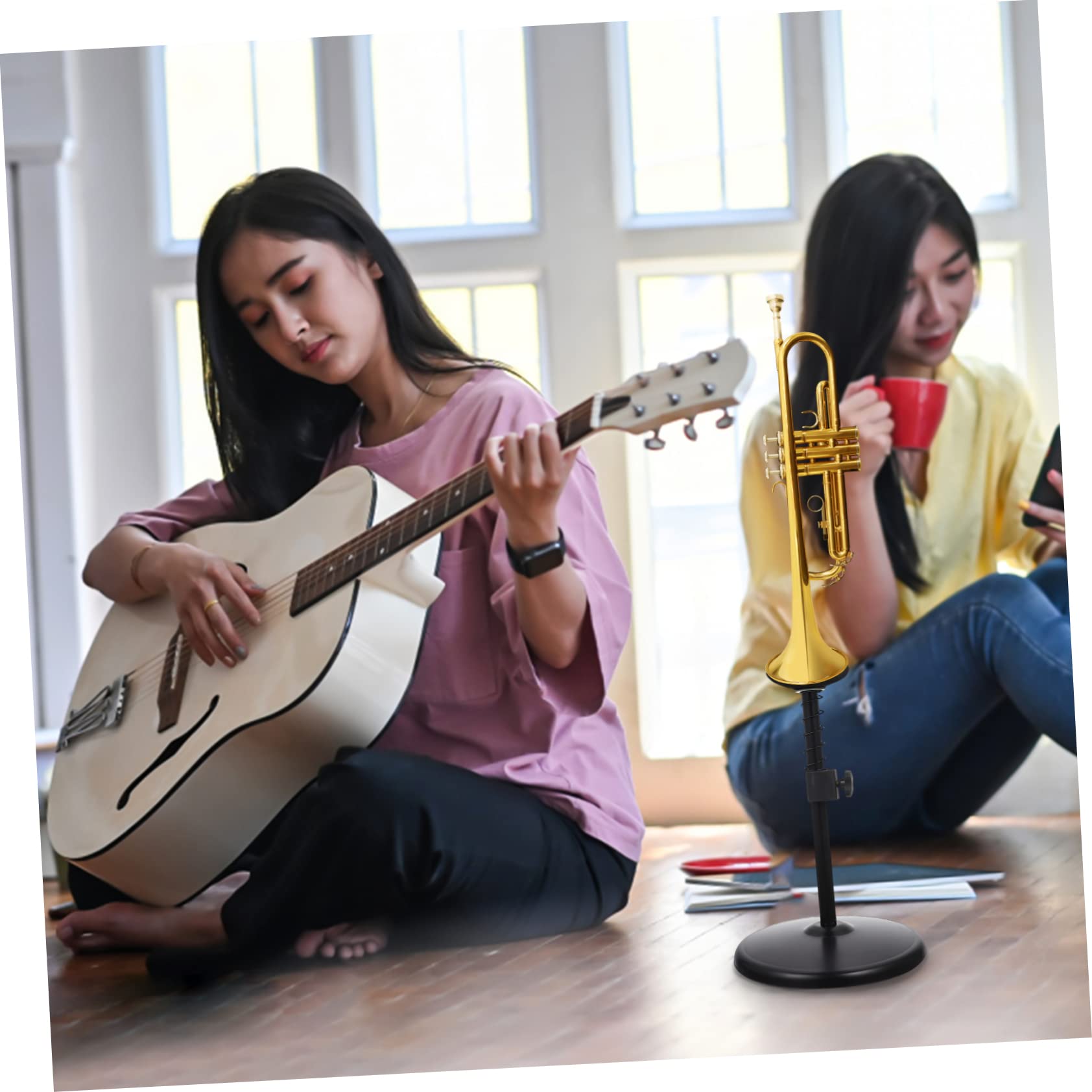 NULYLU Practical Music Instrument Display Prop Trumpet Stand Eva Sponge Ideal for Learning Trumpet Players