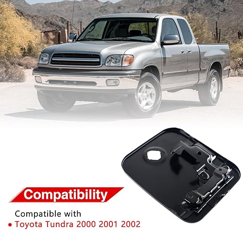 Miniatura 2 de 77305-0C012 Cubierta de puerta de combustible compatible con Toyota Tundra 2000 2001 2002 Tapa de llenado de combustible