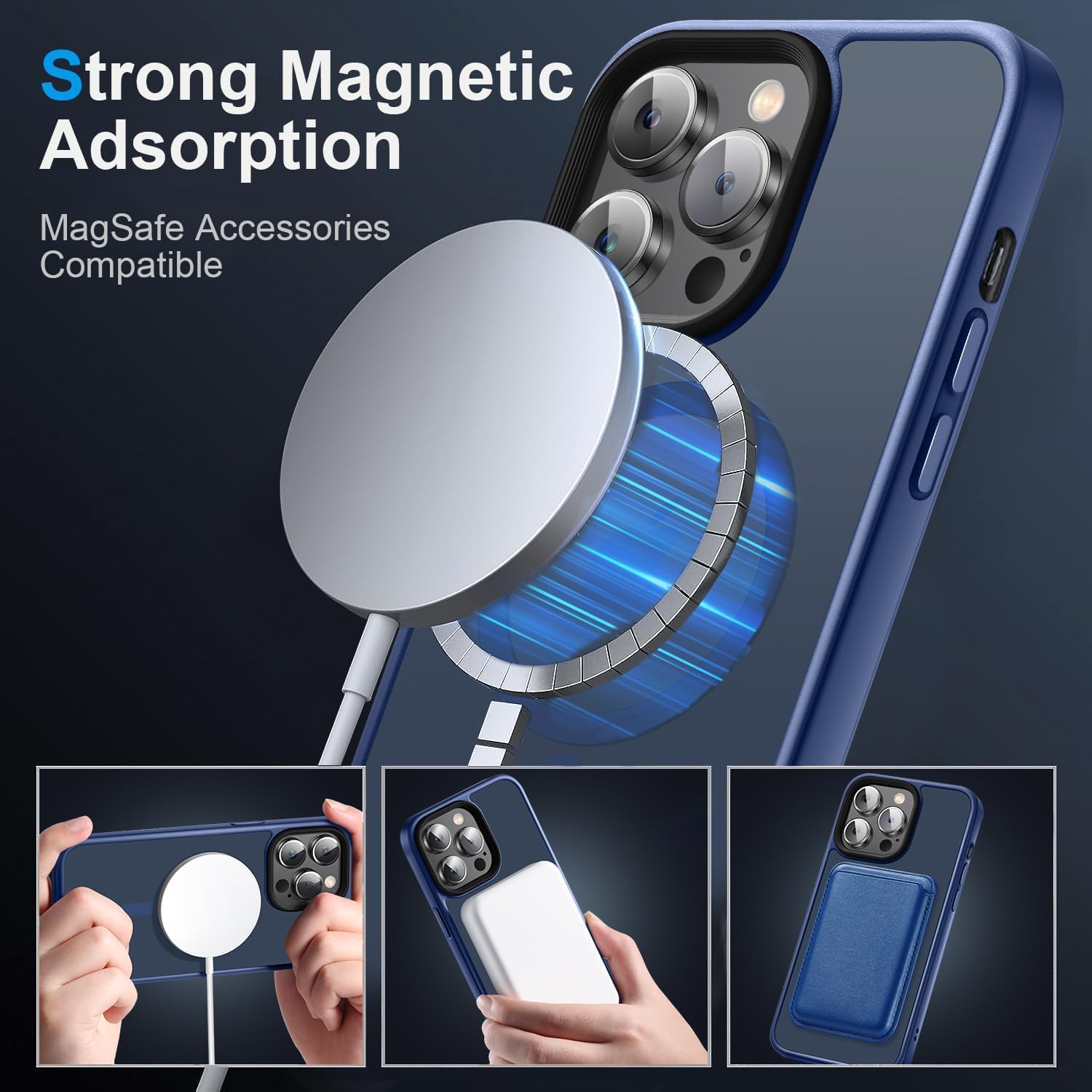 iPhone 13 Pro Max用ケース 耐衝撃 滑り止め 磁気ケース - Amazon.co.jp: Yzoiko 強力磁気ケース iPhone 13 Pro Max用 [10