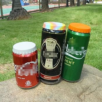 Soda Or Beverage Can Lid, Cover Or Protector, Fits Standard Soda /Beverage Cans (2 Pack, Orange & Blue