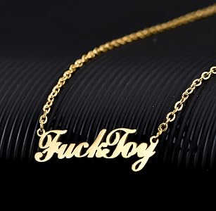 Amazon.com: FuckToy Necklace - Gold Plated Stainless Steel FuckToy