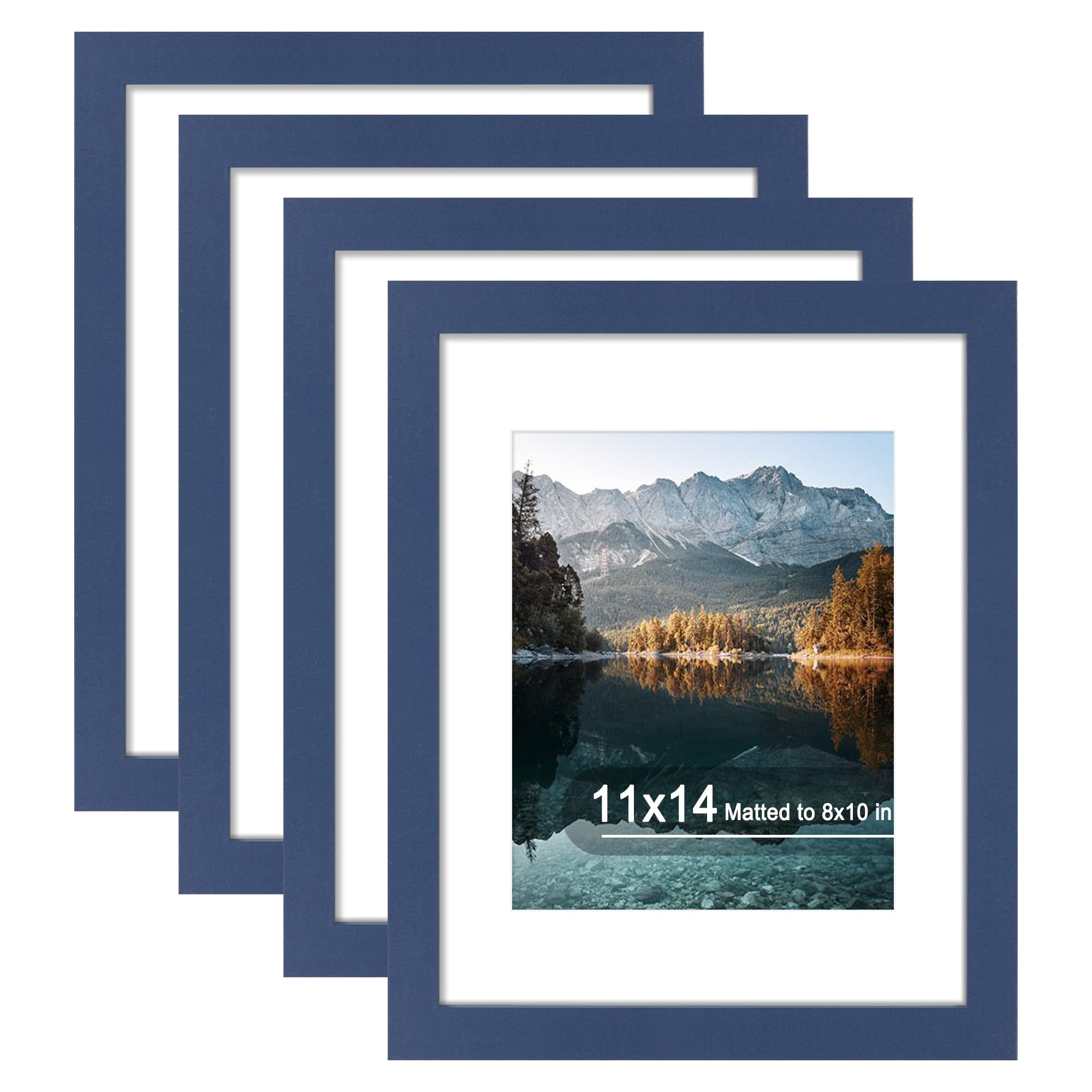 Photo 1 of SZYUU 11x14 Picture Frames (Set of 4) with Real Glass